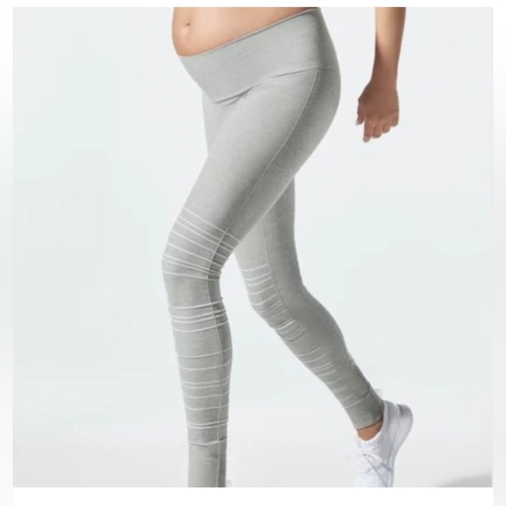 Blanqi Sport Support Hipster Cuffed Leggings - maternity